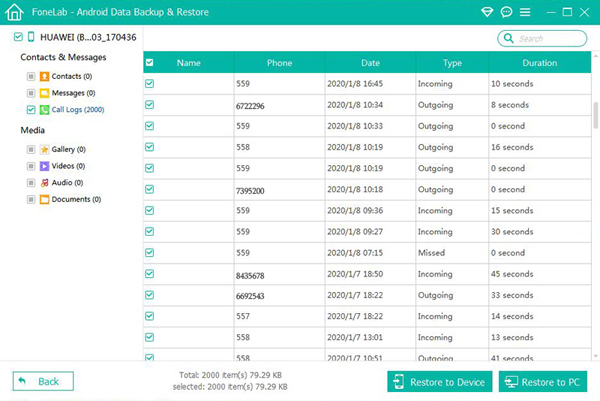 restore xiaomi data to pc