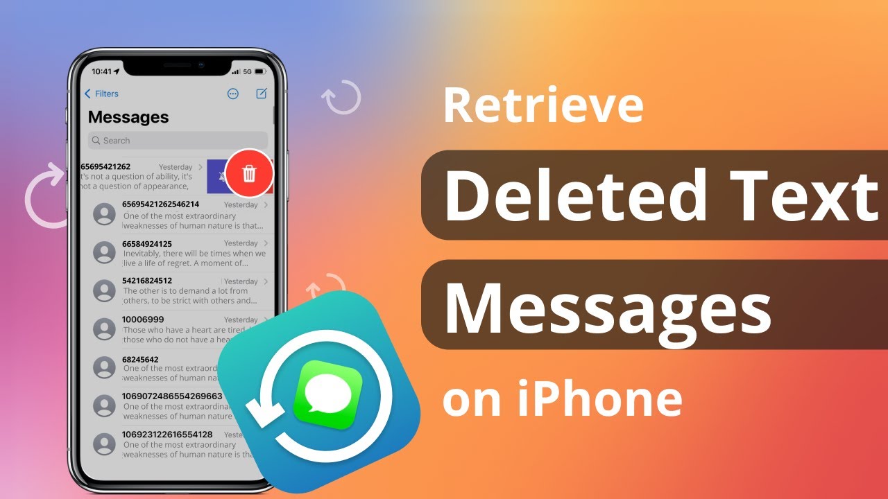 हटाए गए iPhone 15 संदेशों को पुनर्प्राप्त करें