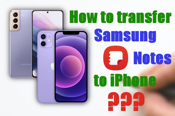 transférer des notes Samsung sur iPhone