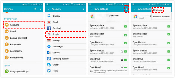 Google Backup for at synkronisere telefondata til Xiaomi 14