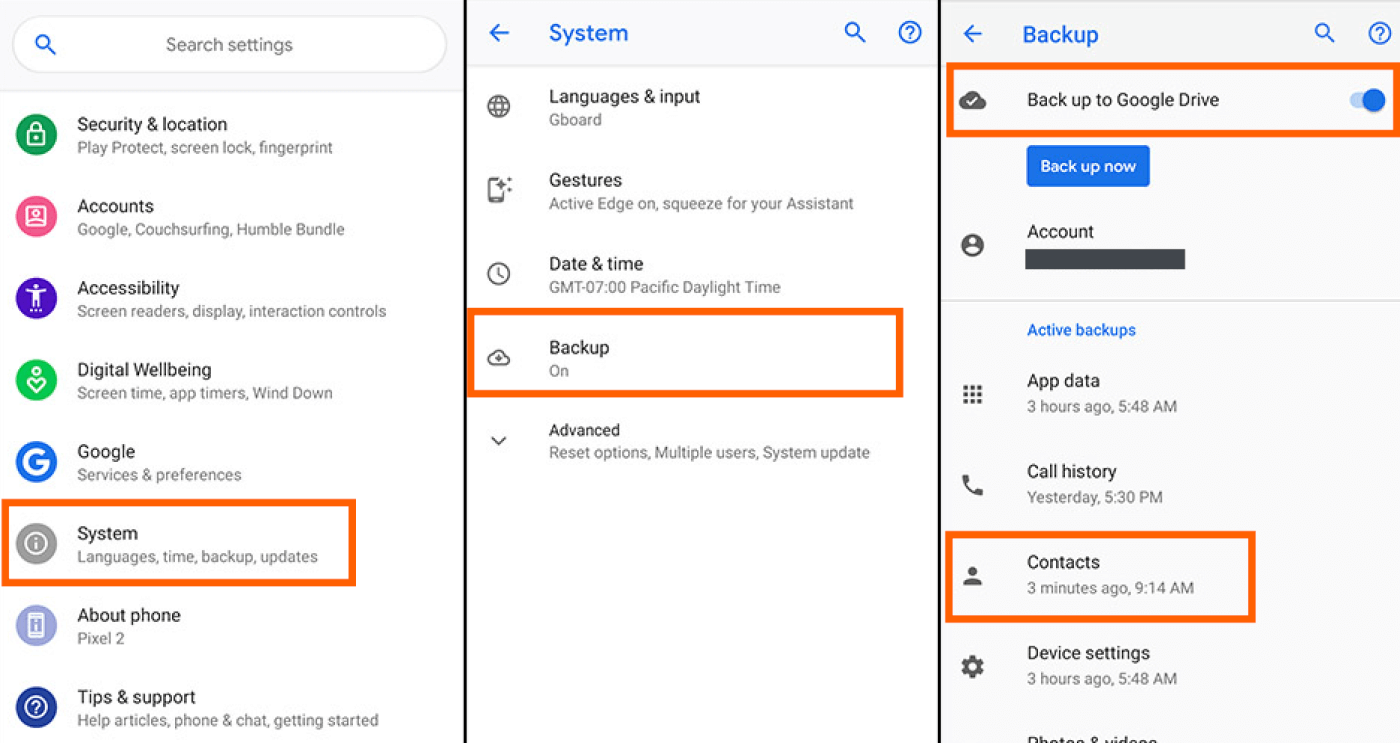 Επαναφορά μηνυμάτων κειμένου pixel από το Backup