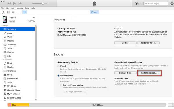 memulihkan kenalan iphone 15 dari itunes