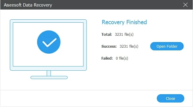 Restaure arquivos perdidos do computador após a visualização