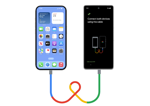 Synkroniser Samsung/iPhone-data til Pixel med kabeldataoverførsel