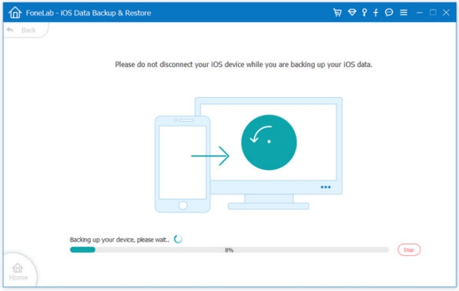 Choose the data types you want to back up